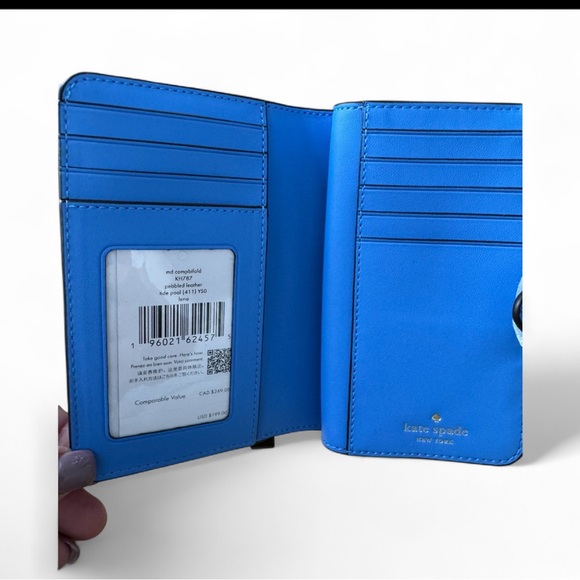 Kate Spade Vibrant Blue Wallet - Picture 3 of 5